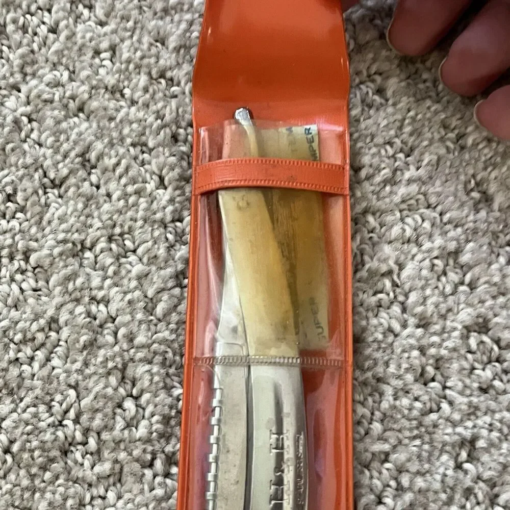 Vintage H & H Co Hair Shaper Razor Stainless Steel Straight Razor Personna Blade
